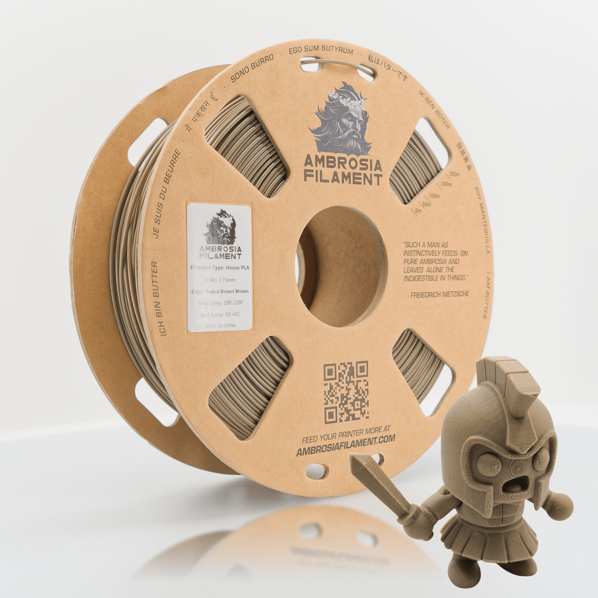 AMBROSIA ASA Filament of the Gods - 1KG Bambu AMS Friendly Cardboard Spools Premium 3D Printing Filament House ASA