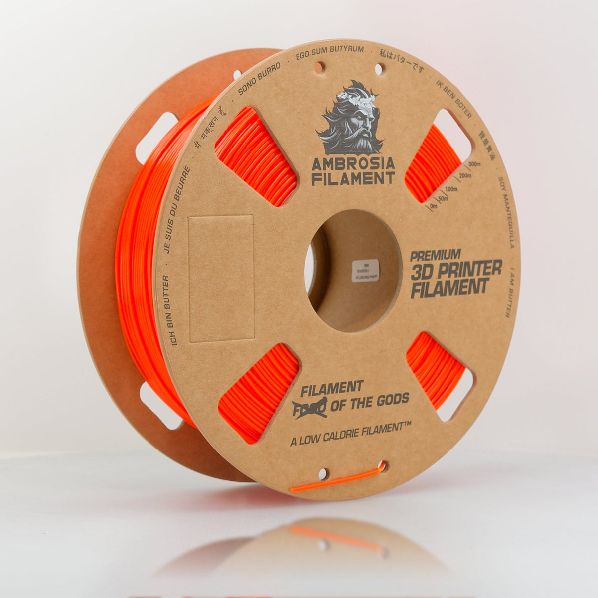 AMBROSIA PLA Filament of the Gods - 1KG Bambu AMS Friendly Cardboard Spools Premium 3D Printing Filament