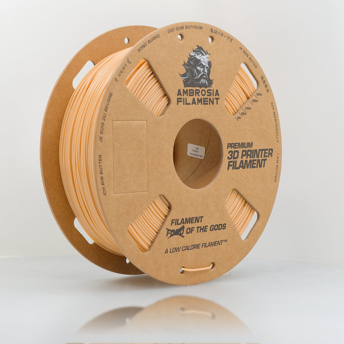 AMBROSIA PLA Filament of the Gods - 1KG Bambu AMS Friendly Cardboard Spools Premium 3D Printing Filament