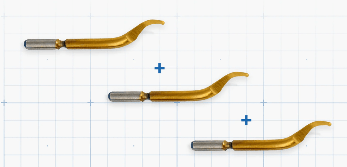 CNC Kitchen Deburrer / Deburring Blades (x3)