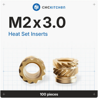CNC Kitchen Heat Set Inserts (Various Sizes)