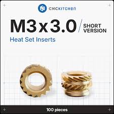 CNC Kitchen Heat Set Inserts (Various Sizes)