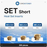 CNC Kitchen Heat Set Inserts (Various Sizes)