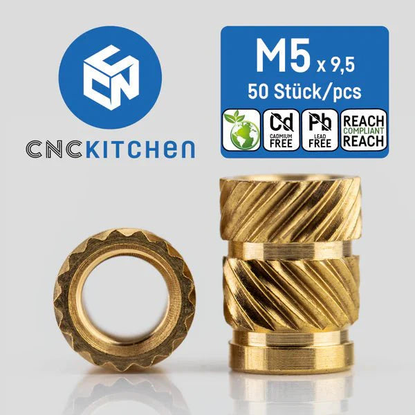 CNC Kitchen Heat Set Inserts (Various Sizes)