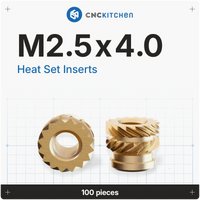 CNC Kitchen Heat Set Inserts (Various Sizes)
