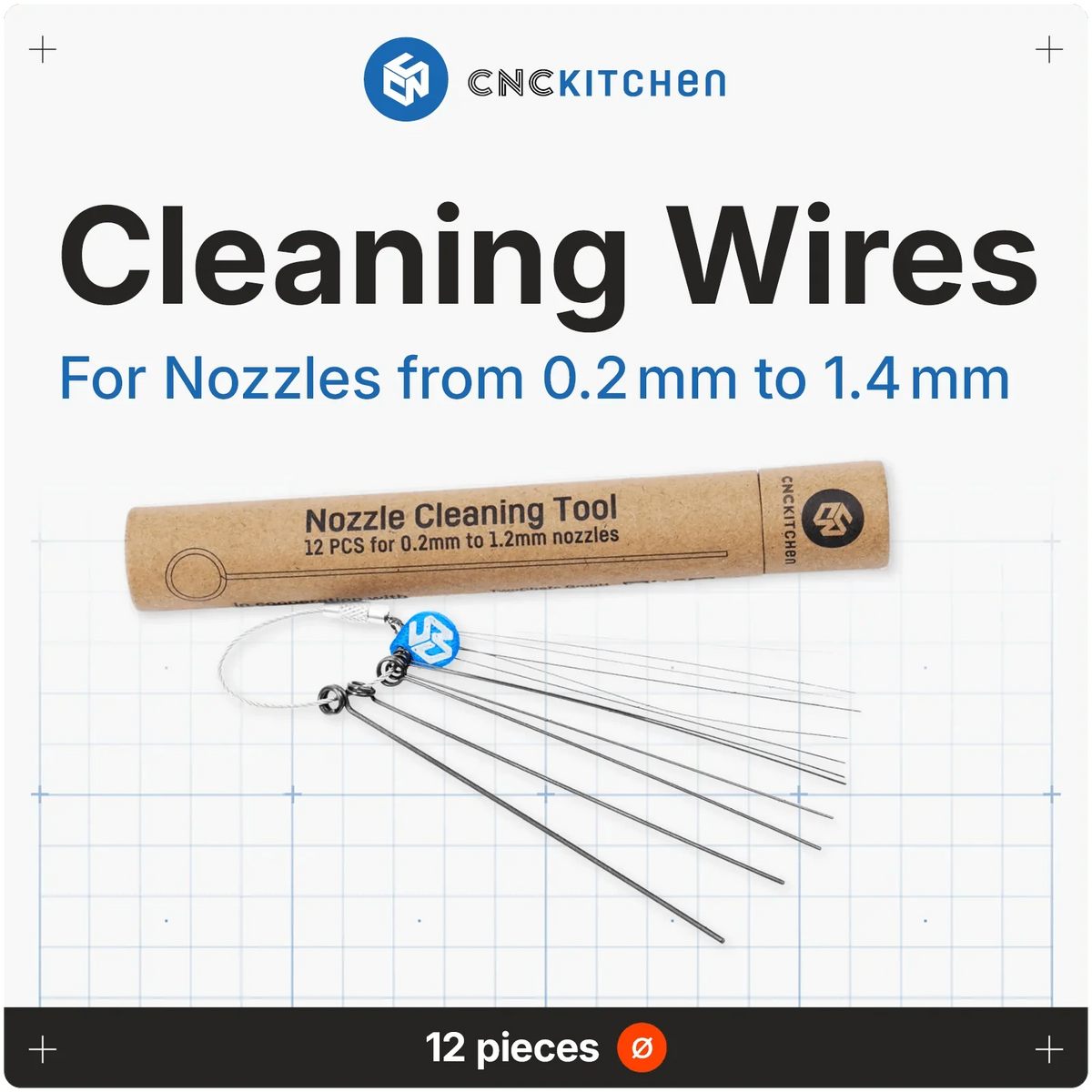 CNC Kitchen Nozzle Cleaning Wires