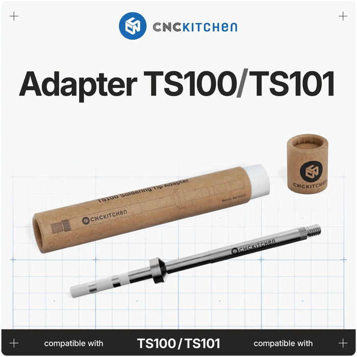 CNC Kitchen TS100 and TS101 Cartridge Adapter