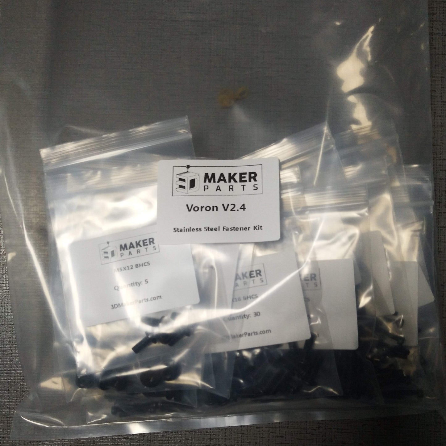 Voron 2.4R2 Black Stainless Steel Fastener Kit